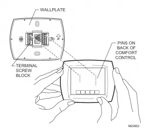 Trane TCONT800 Touch Screen Thermostat Manual
