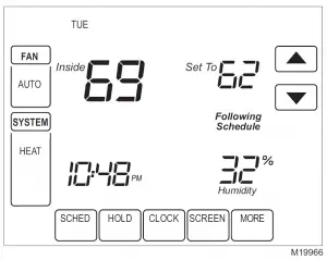 Trane TCONT800 Touch Screen Thermostat Manual