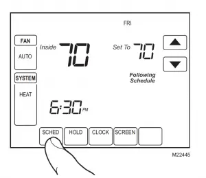 Trane TCONT800 Touch Screen Thermostat Manual