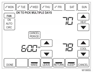Trane TCONT800 Touch Screen Thermostat Manual