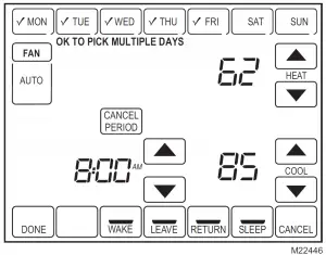 Trane TCONT800 Touch Screen Thermostat Manual