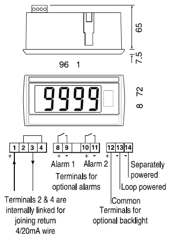 BEKA BA507E Loop Powered Indicator - fig