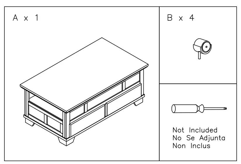 ASHLEY T8459 Gately Coffee Table 1