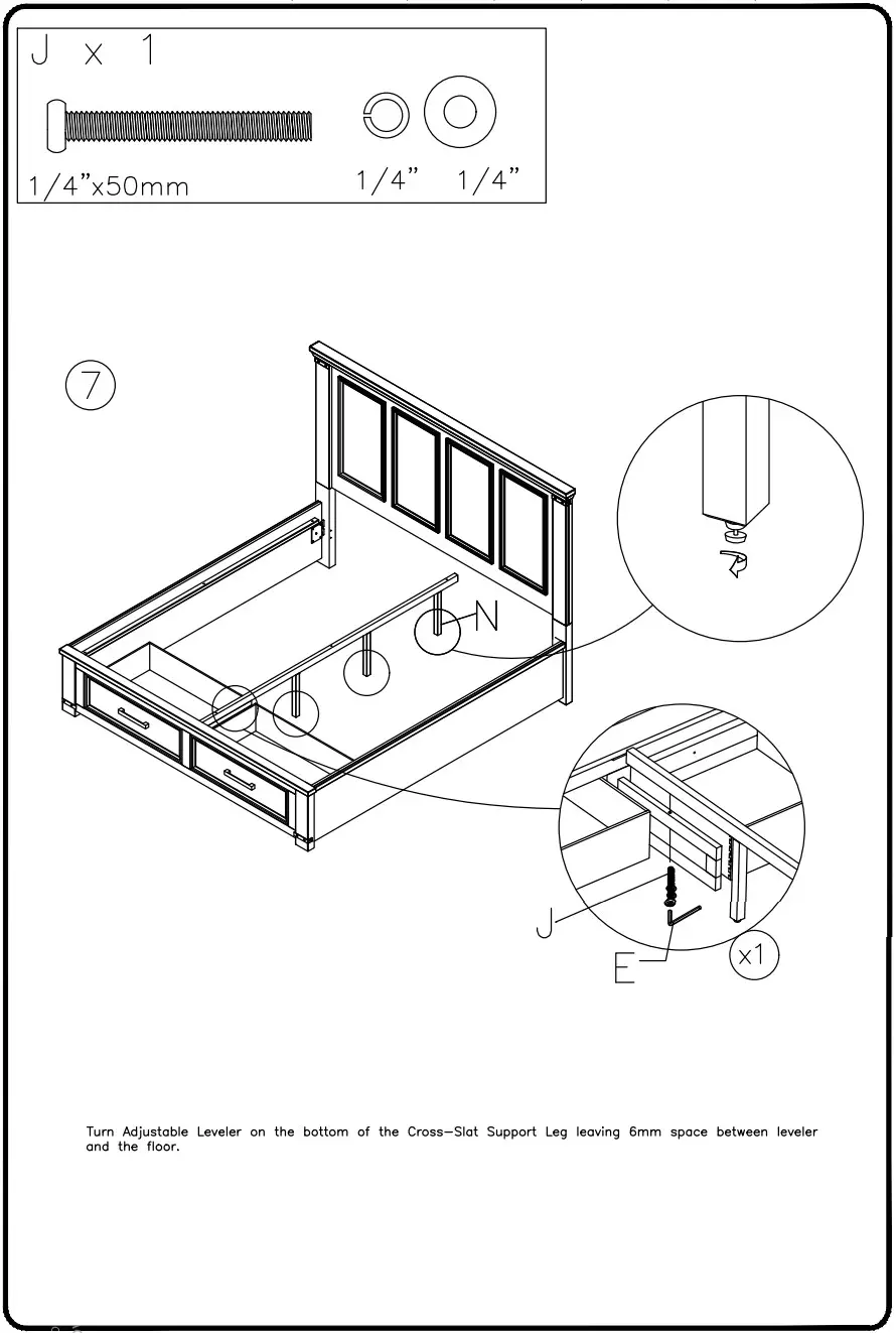ASHLEY B772 54S 7 Queen Storage Bed Set - FIGURE 5