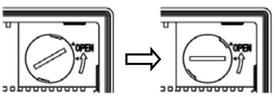 IDEC HG2G Series Operator Interface - clockwise to lock the cover