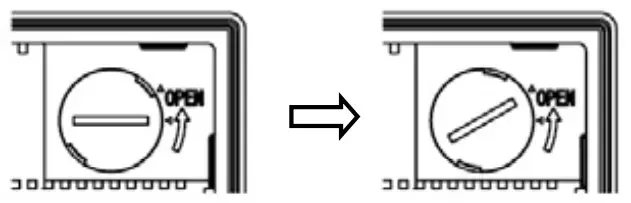 IDEC HG2G Series Operator Interface - disconnect the cable