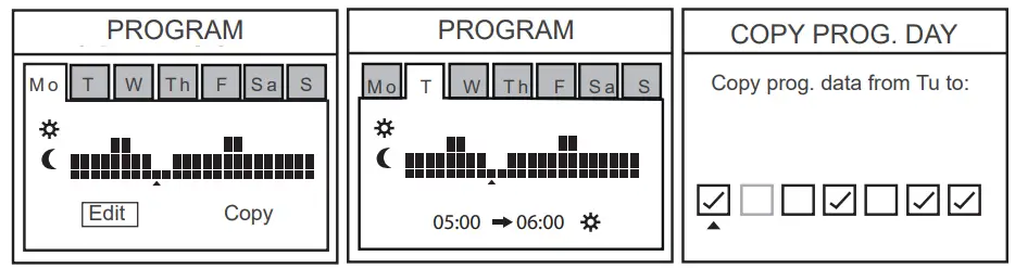 Electrorad High Heat Retention Storage Heater - CONF button