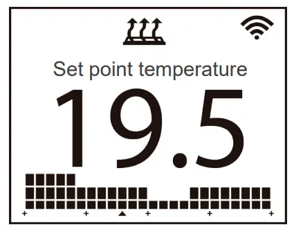 Electrorad High Heat Retention Storage Heater - programming mode