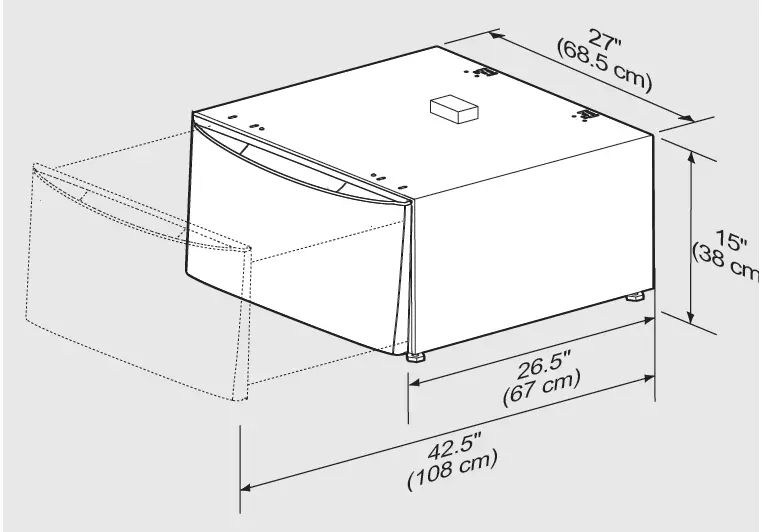 Electrolux-15-Inch x 27-Inch-Universal-Laundry-Pedestal-fig-1