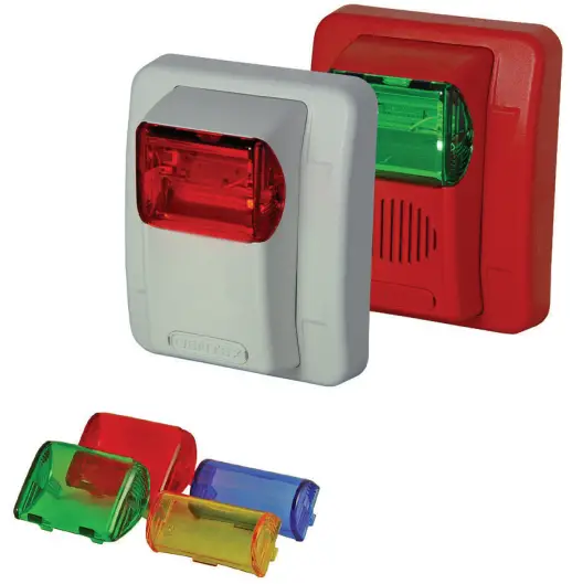 POTTER CHS-24 Series Wall Mount Colored Lens Horn Strobe -