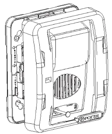 POTTER CHS-24 Series Wall Mount Colored Lens Horn Strobe - fig 1
