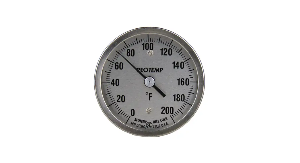 Reotemp Bbtinst-0414 Back Connect Bimetal Thermometer Installation Guide