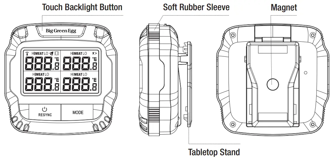 Big Green Egg 128003 Wireless Remote Food - Receiver Features