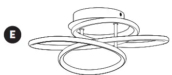 artika FM-SB-HD2CR Swirl Butterfly LED Ceiling Light - icon4