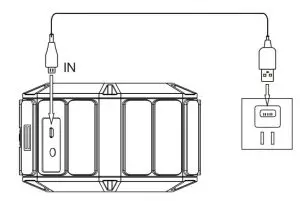FIG 6 Via AC Adapter or Wall Charger