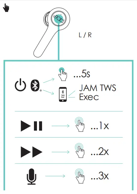 JAM HX-EP625 True Wireless Exec Earbuds-7