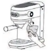SUN ORIGIN Expresso Machine 15bar, 1450W User Manual - Clean the housing with a slightly damp cloth without detergent