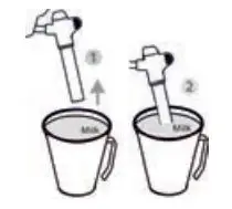 SUN ORIGIN Expresso Machine 15bar, 1450W User Manual - Raise the jug so that the tip of the steam nozzle is just below the surface of the milk