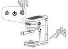 SUN ORIGIN Expresso Machine 15bar, 1450W User Manual - Return to factory settings