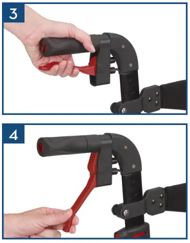 drive RTL10266DT Nitro Duet Transport Chair-Braking