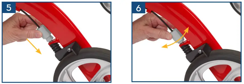 drive RTL10266DT Nitro Duet Transport Chair-Braking1