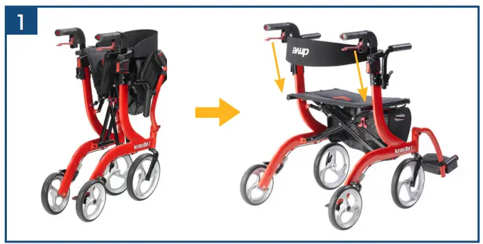 drive RTL10266DT Nitro Duet Transport Chair-Duet
