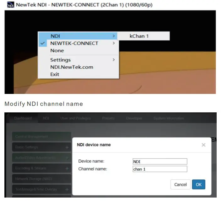 NDI Wired Video Encoder User Guide - NDI discovery and connection