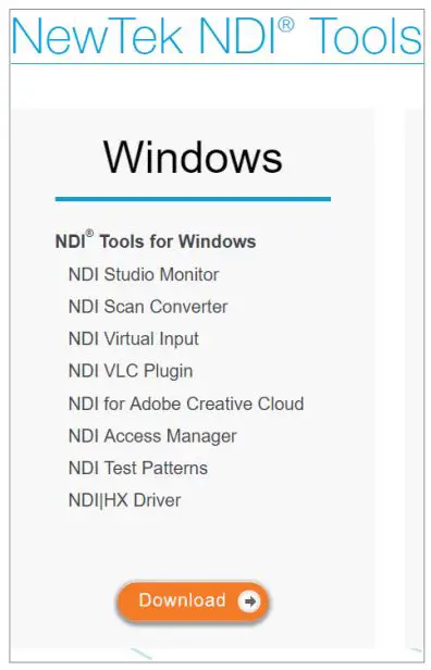 NDI Wired Video Encoder User Guide - driver installation