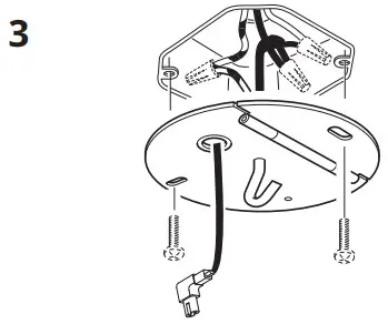 IKEA GRINSBYN Chandelier W Light Bulb - 3