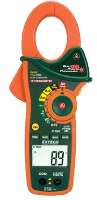 EXTECH EX830 True RMS 1000 Amp Clamp Meter with IR Thermometer