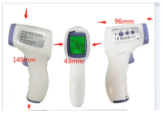 TPK IT-122 Infrared Non-Contact Forehead Hand Thermometer