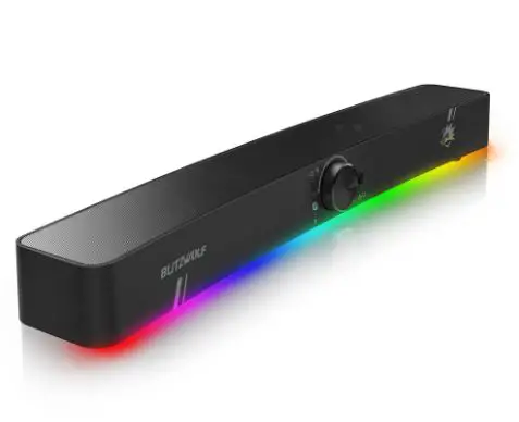 Blitzwolf Bw-gs3 Computer Game Speakers With Rgb Light User Manual