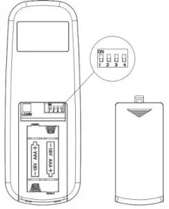 CONRAD 620621 Ceiling Fan Remote Controller - batteries
