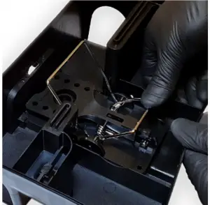 a person on the machine