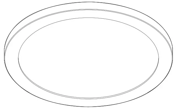 artika 12FLPR-SP3-MB Skylight Pro 12 LED Ceiling Light