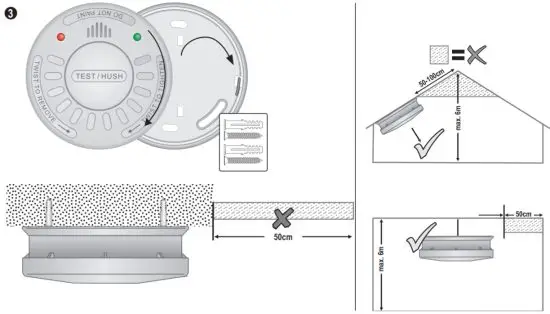 smartwares RM520 10 025 28 Smoke Detector incl 10 Year Battery - FIG 1