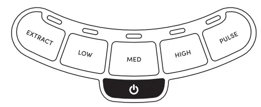 nutribullet ZNBF30500Z Blender Combo - power button