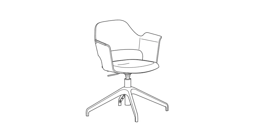 Ikea 604.062.76 Fjallberget Conference Chair With Castors Instruction Manual