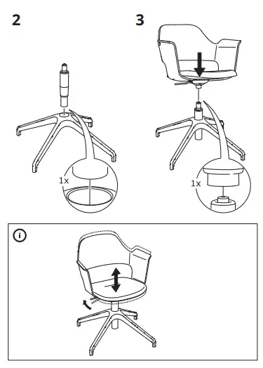 IKEA 604.062.76 FJALLBERGET Conference Chair with Castors fig3