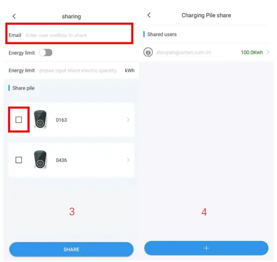 DUOSIDA 32A Wallbox DC Charger App - Charging station share 2