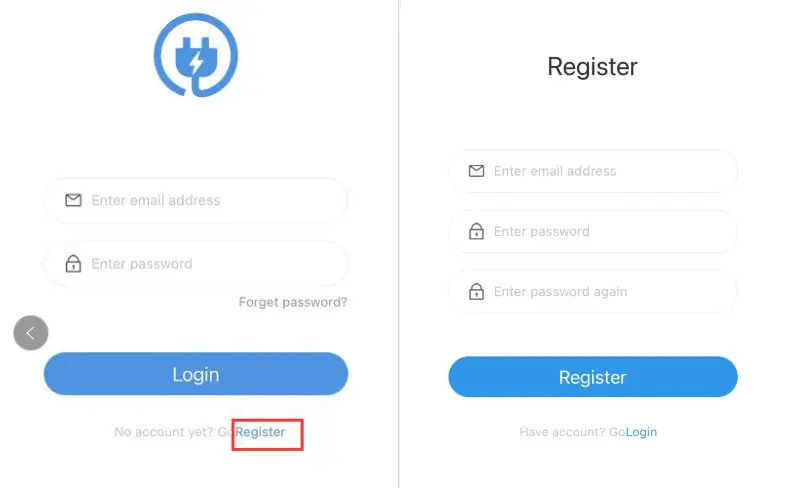 DUOSIDA 32A Wallbox DC Charger App - Register