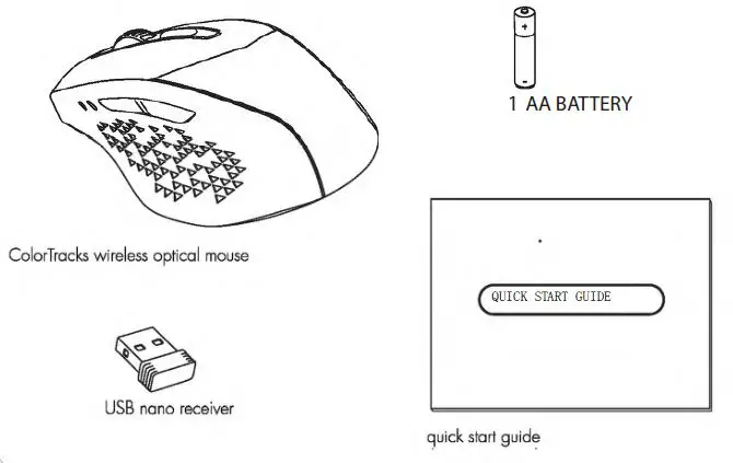MONSTER 6-Button Color Tracks Wireless Optical Mouse 1