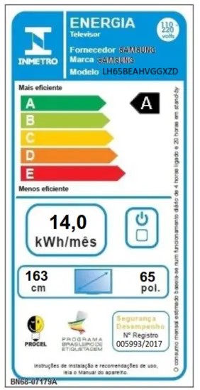SAMSUNG LH65BEAHVGGXZD 65 Inch Pro TV Crystal UHD Display - fig