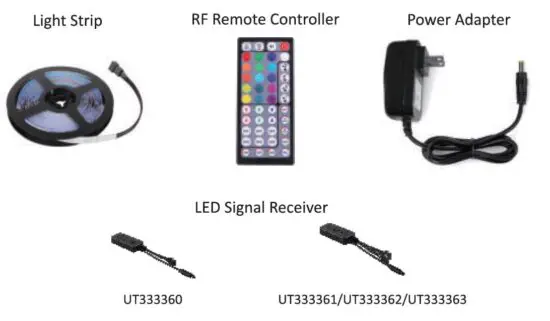 Ustellar -UT33360-RGB-US-NF -Bluetooth -RGB -LED -Strip -Light -1