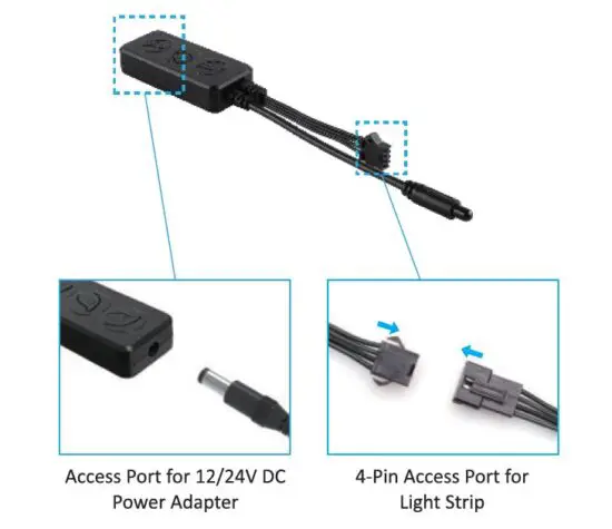 Ustellar -UT33360-RGB-US-NF -Bluetooth -RGB -LED -Strip -Light -2