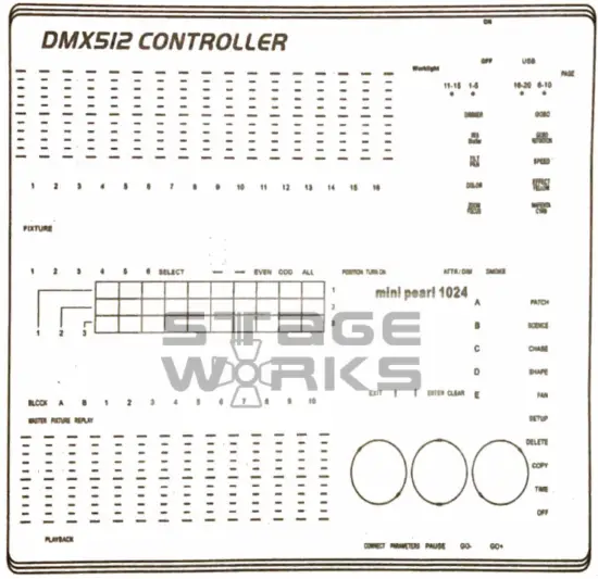STaGE WORKS Mini Pearl 1024 DMX Controller