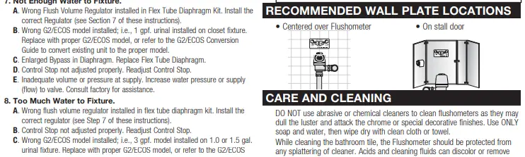 Sloan 8100 HET-HEU Complete Flushometer Models-fig21
