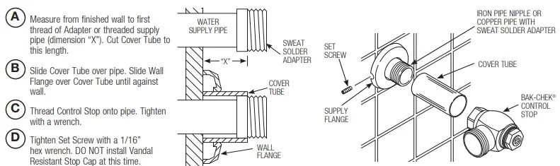 Sloan 8100 HET-HEU Complete Flushometer Models-fig6