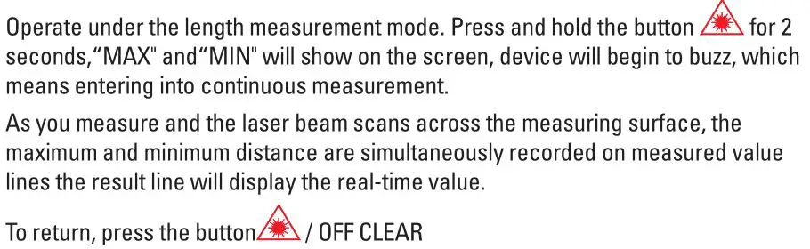 luxorparts Distance meter - Continuous Measurement (Tracking)