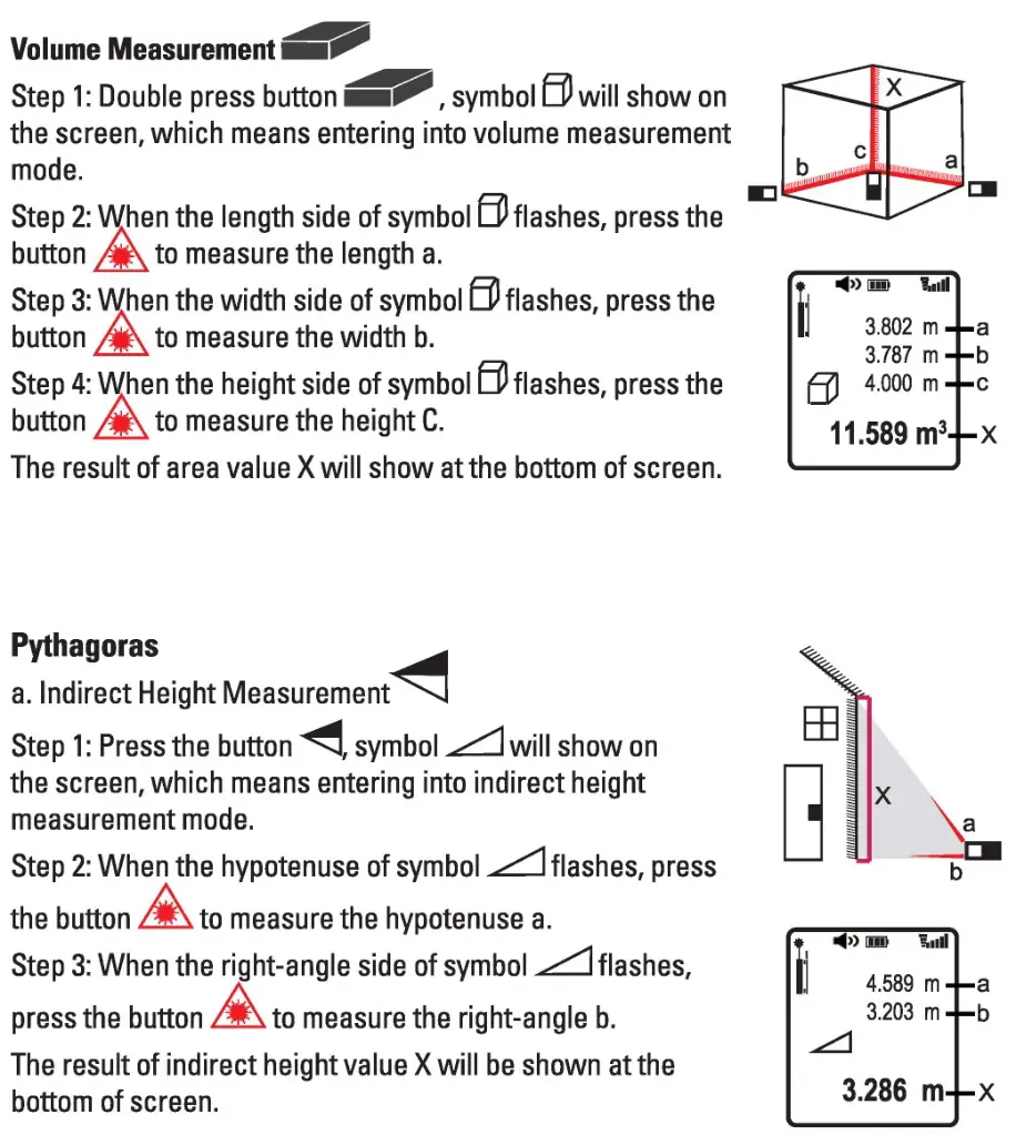 luxorparts Distance meter - Measurement Function 2